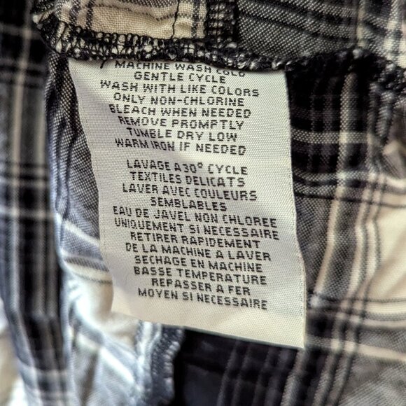 Ralph Lauren Black White Plaid Tiered Patchwork Maxi Skirt Cabincore Western M - Picture 7 of 9